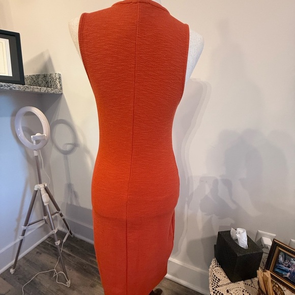 Zara Sleeveless Rust Midi Dress - Picture 5 of 5